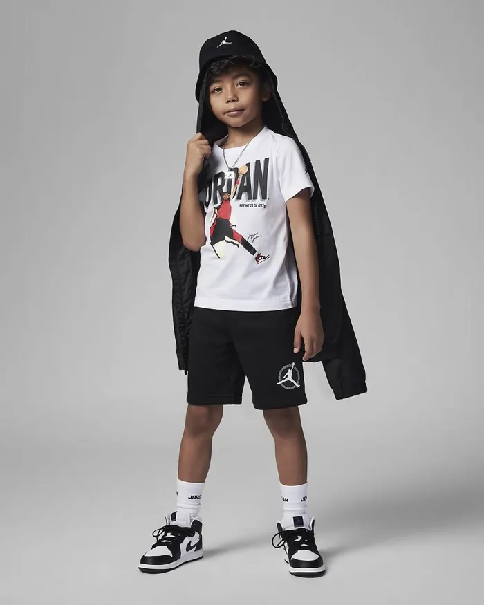Kids Jordan Flight Mvp Shorts Set Black Nike Younger Kids 3 8211 7 Years