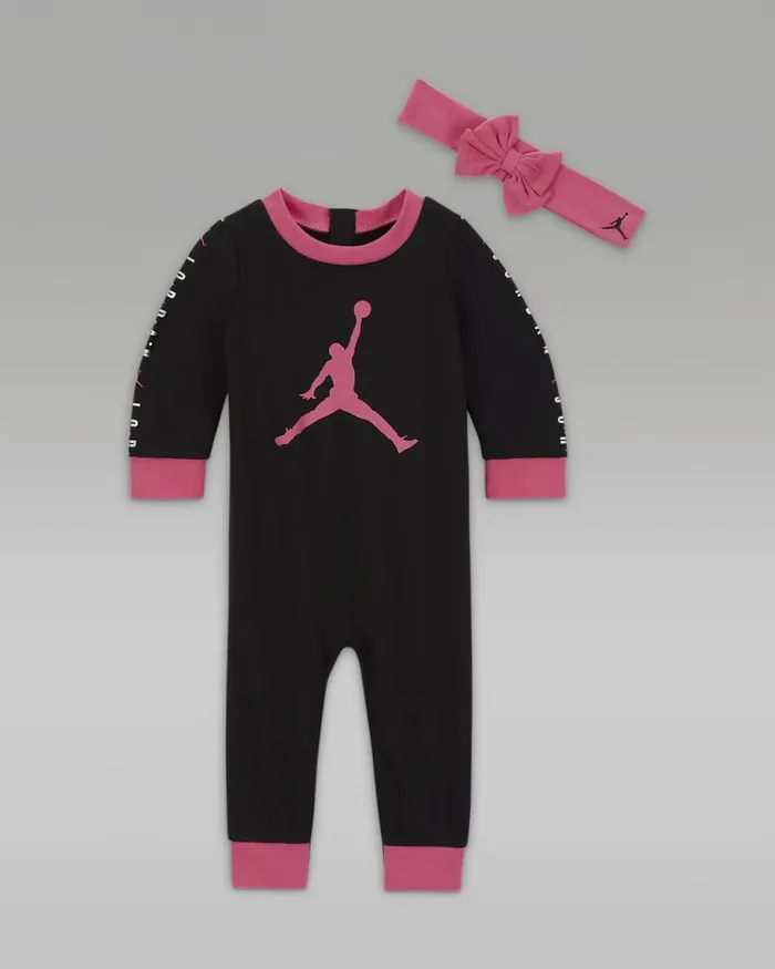 Kids Jordan Holiday Shine Glitter Overalls Black Nike Baby and Toddler 03 Years Kids Jordan Holiday Shine Glitter Overalls Black Nike Baby and Toddler 03 Years