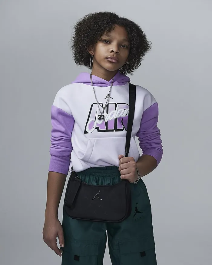 Kids Jordan Jacquard Handbag Black Nike Older Kids 7 8211 15 Years