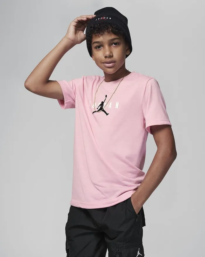 Kids Jordan Jumpman Sustainable Graphic Tee Medium Soft Pink Nike Tops And TShirts Kids Jordan Jumpman Sustainable Graphic Tee Medium Soft Pink Nike Tops And TShirts