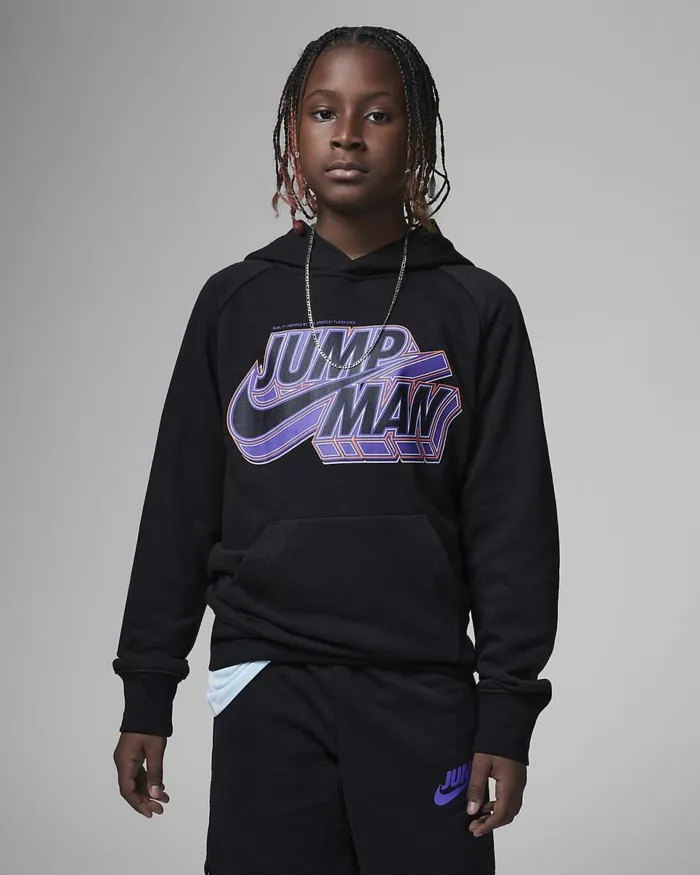 Kids Jordan Jumpman X Stacked Jersey White Nike Tops And TShirts