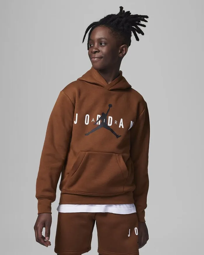 Kids Jordan Light British Tan Nike Hoodies And Sweatshirts