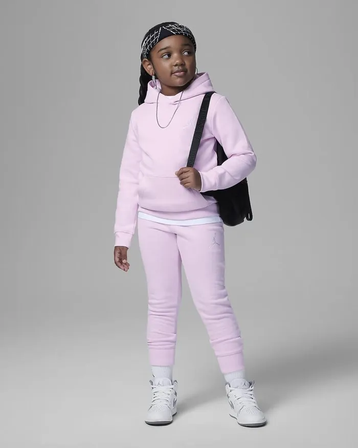 Kids Jordan Mj Essentials Fleece Pullover Set Pink Foam Nike Younger Kids 3 8211 7 Years Kids Jordan Mj Essentials Fleece Pullover Set Pink Foam Nike Younger Kids 3 8211 7 Years