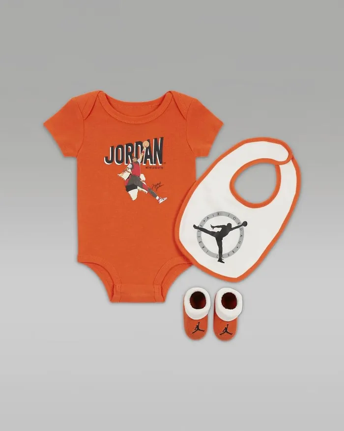 Kids Jordan Mvp Bodysuit Box Set Rush Orange Nike Baby and Toddler 03 Years