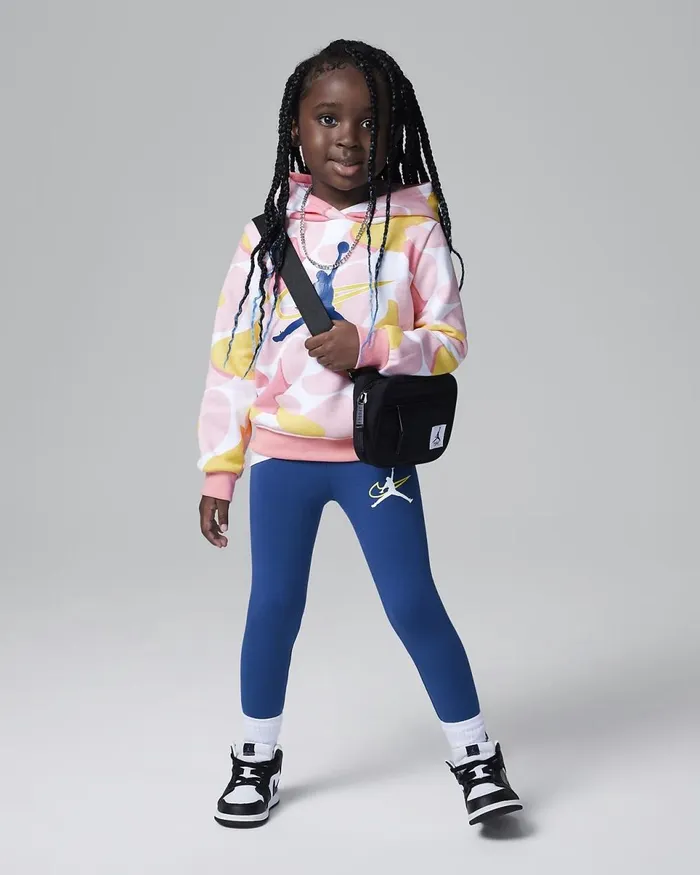 Kids Jordan Outside The Lines Leggings Set French Blue Nike Trousers And Leggings