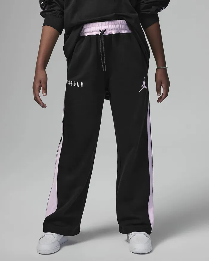 Kids Jordan Soft Touch Mixed Fleece Trousers Black Nike Trousers And Leggings