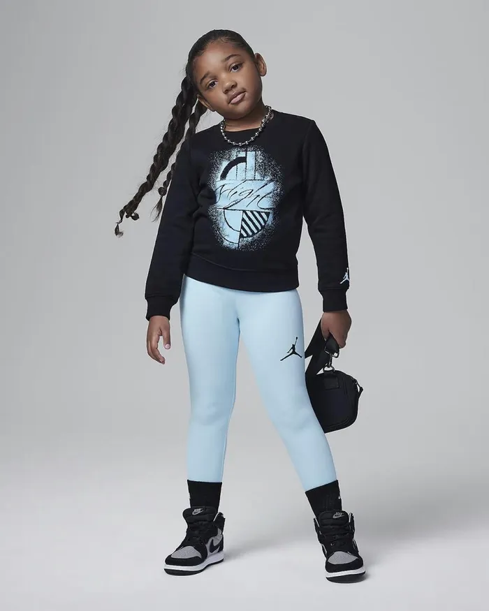 Kids Jordan W J Brooklyn Fleece Leggings Set Glacier Ice Nike Younger Kids 3 8211 7 Years Kids Jordan W J Brooklyn Fleece Leggings Set Glacier Ice Nike Younger Kids 3 8211 7 Years