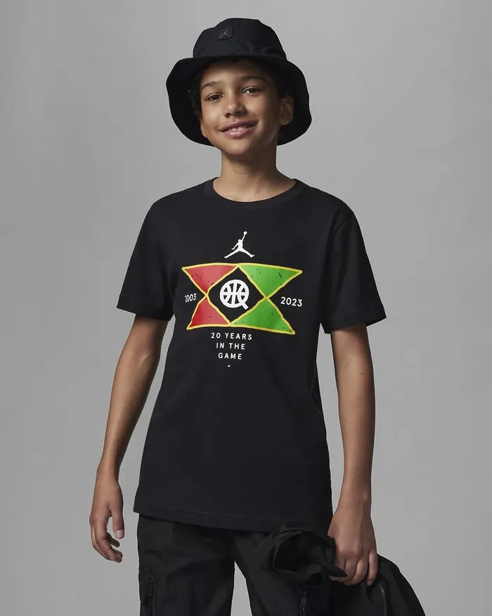 Kids Jordan X Quai 54 Tee Black Nike Tops And TShirts