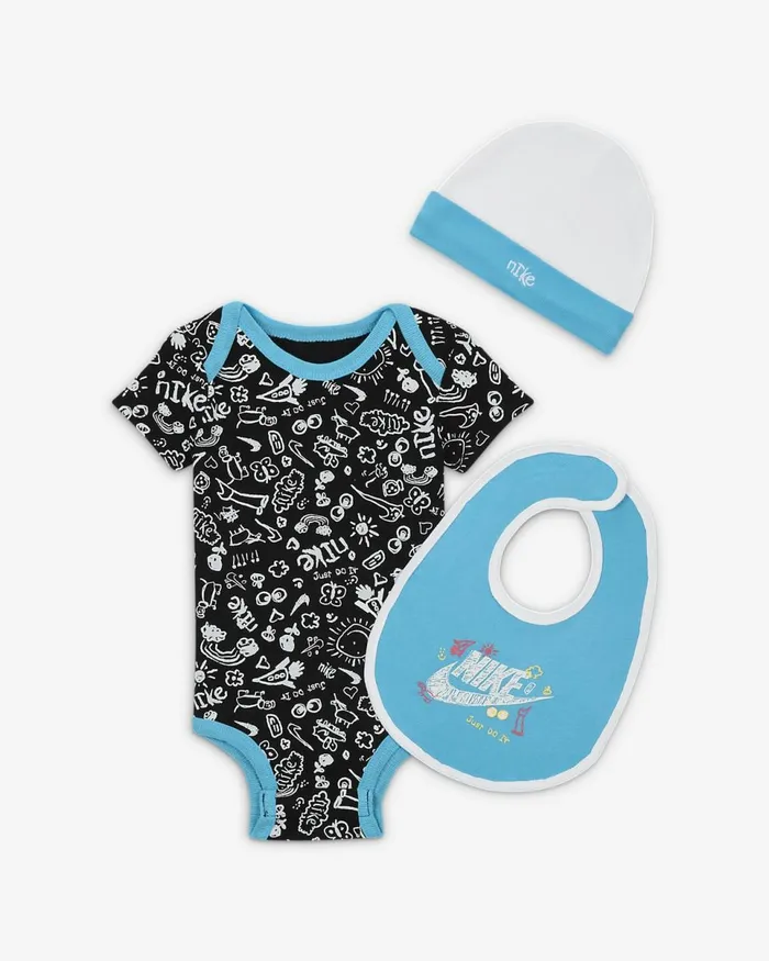 Kids Just Doodle It039 3Piece Boxed Set Baltic Blue Nike Baby and Toddler 03 Years Kids Just Doodle It039 3Piece Boxed Set Baltic Blue Nike Baby and Toddler 03 Years
