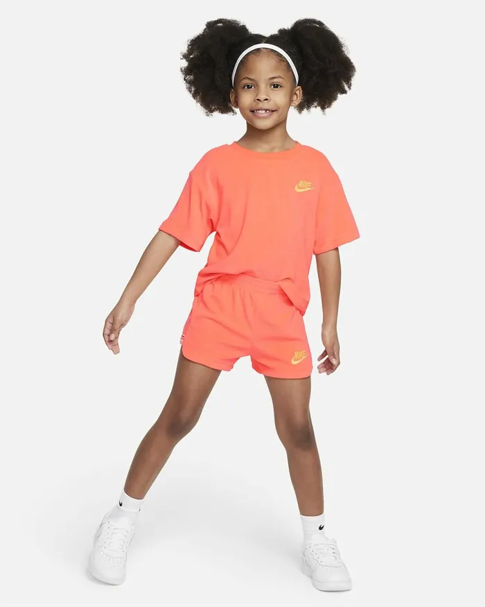 Kids Let039s Roll Towel Terry Set Hot Punch Nike Younger Kids 3 8211 7 Years