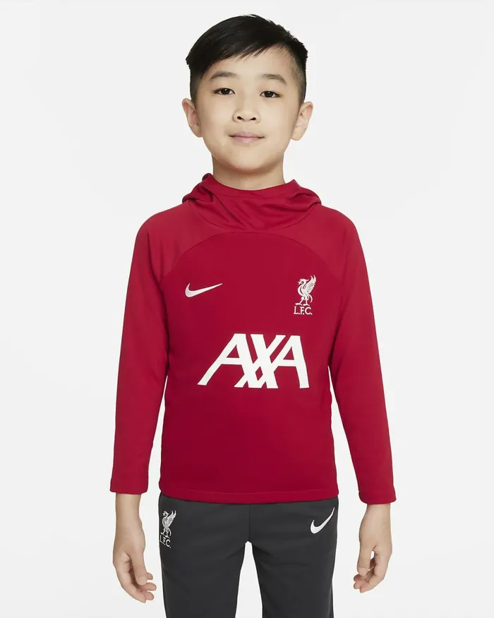 Kids Liverpool Academy Pro Gym Redwhite Nike Hoodies And Sweatshirts
