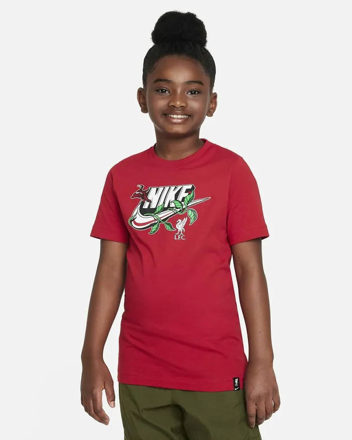 Kids Liverpool FC Gym Red Nike Tops And TShirts