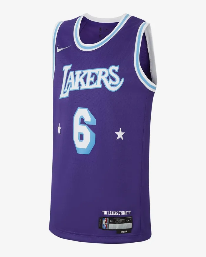 Kids Los Angeles Lakers Field Purple Nike Tops And TShirts