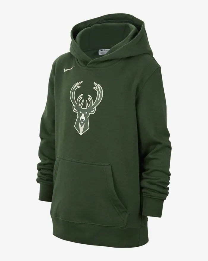 Kids Milwaukee Bucks Fir Nike Hoodies And Sweatshirts