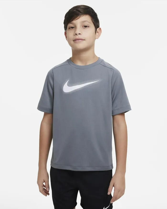 Kids Multi Smoke Greywhite Nike Tops And TShirts