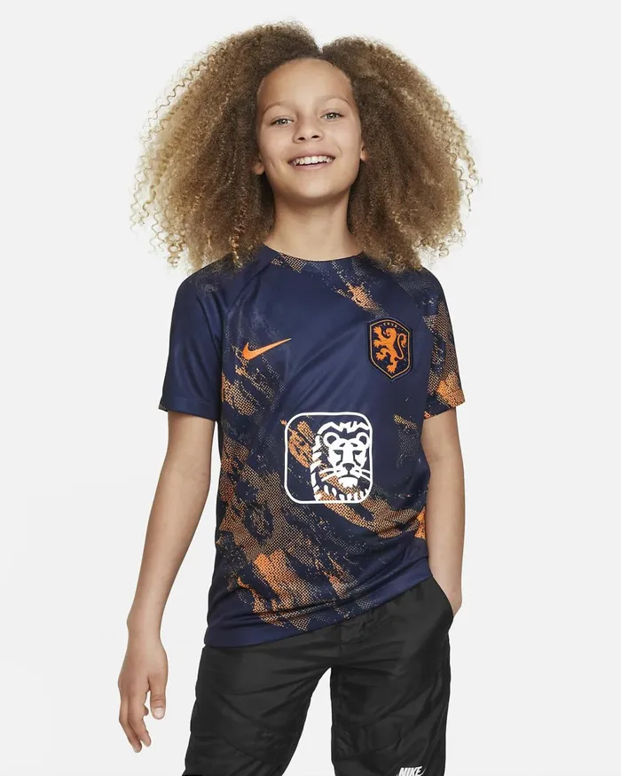 Kids Netherlands Academy Pro Blackened Blueconecone Nike Tops And TShirts