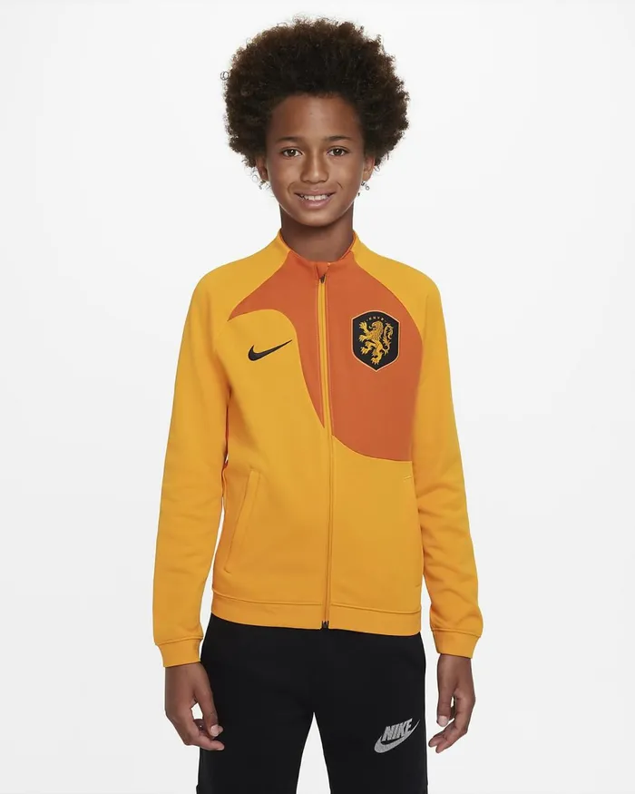 Kids Netherlands Academy Pro Orange Peelcampfire Orangeblack Nike Jackets