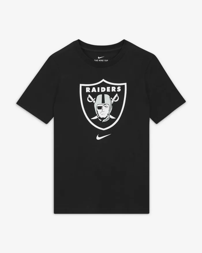 Kids Nfl Las Vegas Raiders Black Nike Tops And TShirts