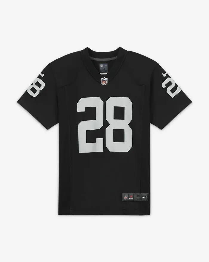 Kids Nfl Las Vegas Raiders Josh Jacobs Black Nike Tops And TShirts