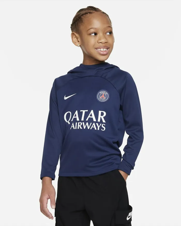 Kids Paris SaintGermain Academy Pro Midnight Navymidnight Navywhite Nike Hoodies And Sweatshirts