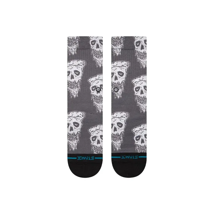 Kids Pizza Face Kids Poly Crew Socks Black Stance Kids