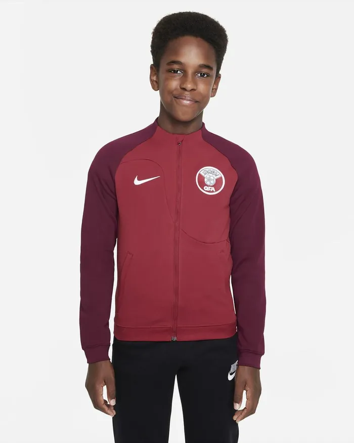 Kids Qatar Academy Pro Desert Maroondeep Garnetwhite Nike Jackets