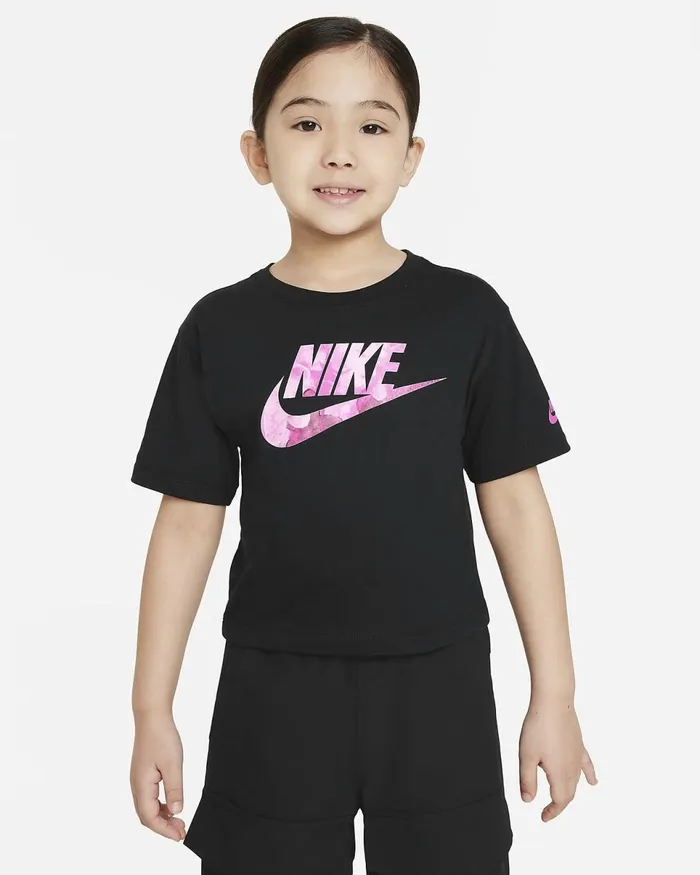 Kids SciDye Boxy Tee Black Nike Tops And TShirts