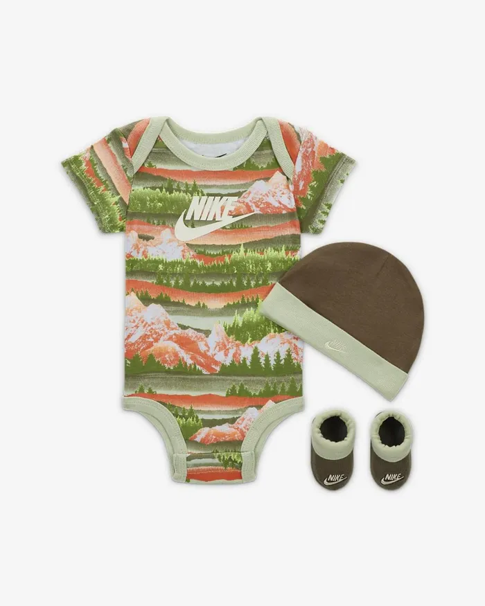Kids Snow Day 3Piece Boxed Set Medium Olive Nike Baby and Toddler 03 Years