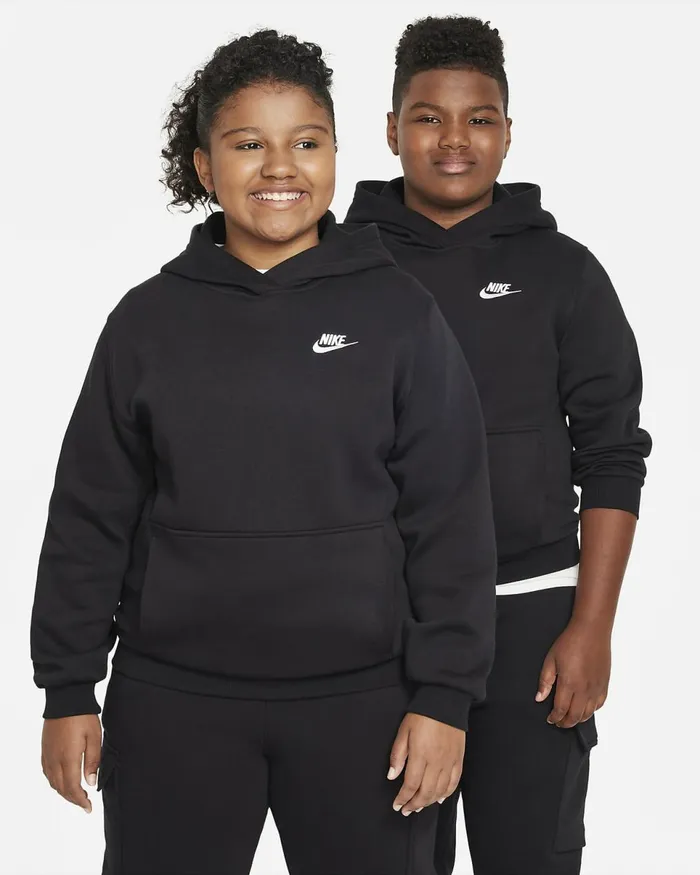 Kids Sportswear Club Fleece Blackwhite Nike Hoodies And Sweatshirts
