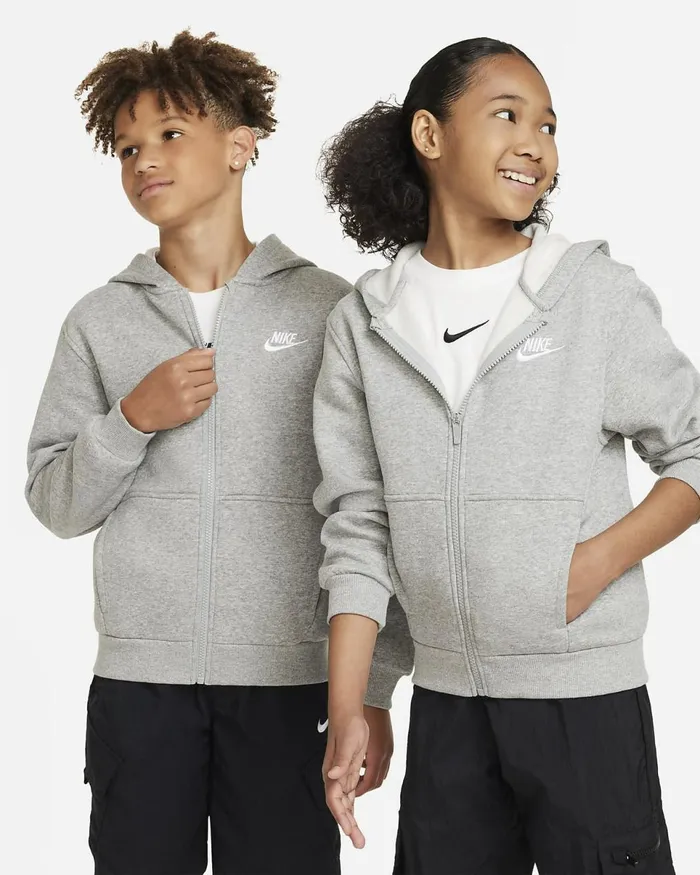 Kids Sportswear Club Fleece Dark Grey Heatherbase Greywhite Nike Hoodies And Sweatshirts Kids Sportswear Club Fleece Dark Grey Heatherbase Greywhite Nike Hoodies And Sweatshirts