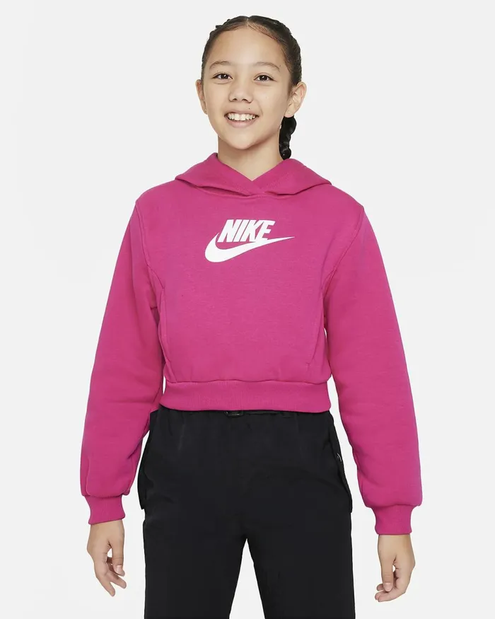Kids Sportswear Club Fleece Fireberrywhite Nike Hoodies And Sweatshirts