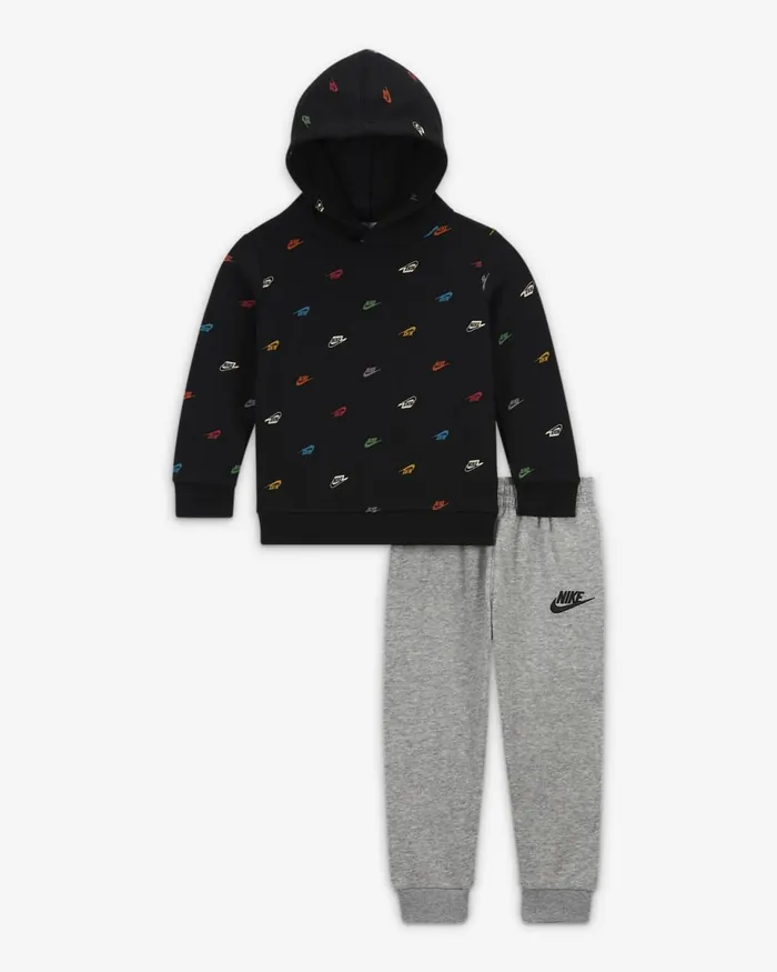 Kids Sportswear Club Printed Hoodie Set Dark Grey Heatherblack Nike Baby and Toddler 03 Years Kids Sportswear Club Printed Hoodie Set Dark Grey Heatherblack Nike Baby and Toddler 03 Years