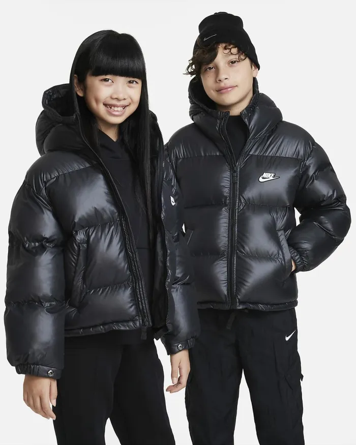 Kids Sportswear Heavyweight Synthetic Fill Easyon Blackblackwhite Nike Jackets