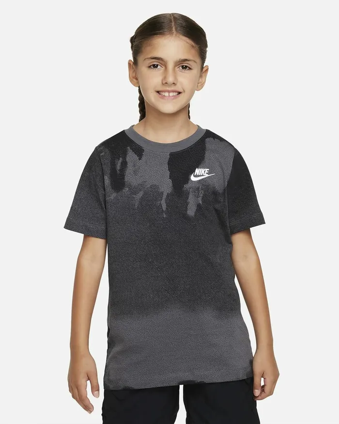 Kids Sportswear Iron Greyblack Nike Tops And TShirts
