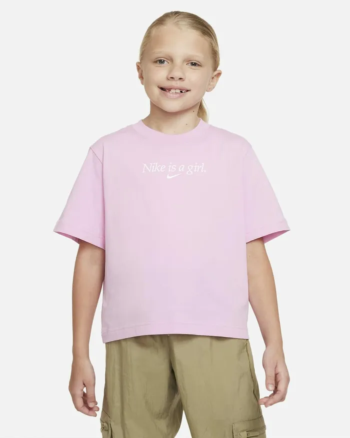 Kids Sportswear Pink Rise Nike Tops And TShirts