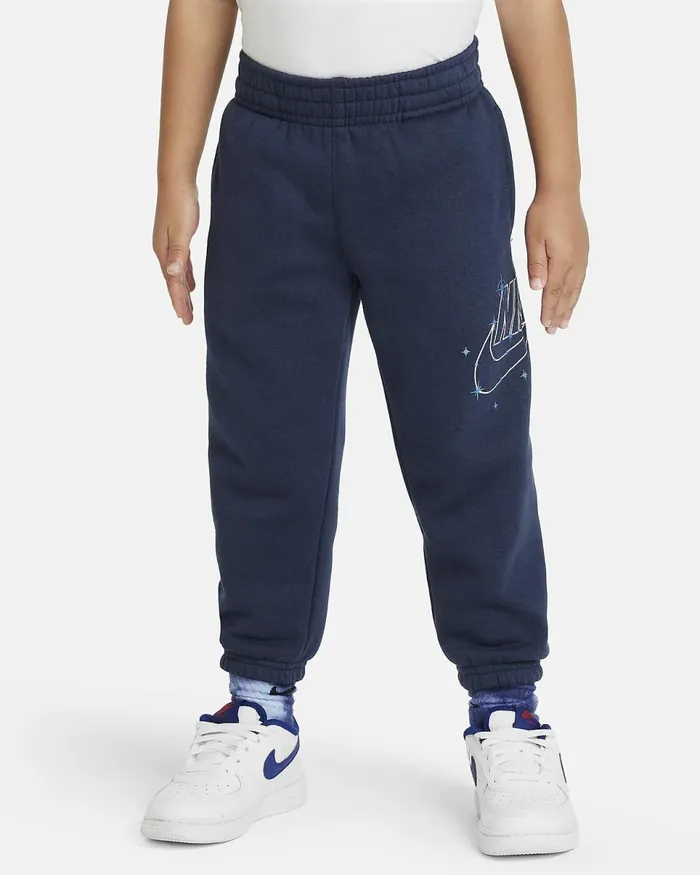 Kids Sportswear Shine Fleece Trousers Midnight Navy Nike Trousers And Leggings