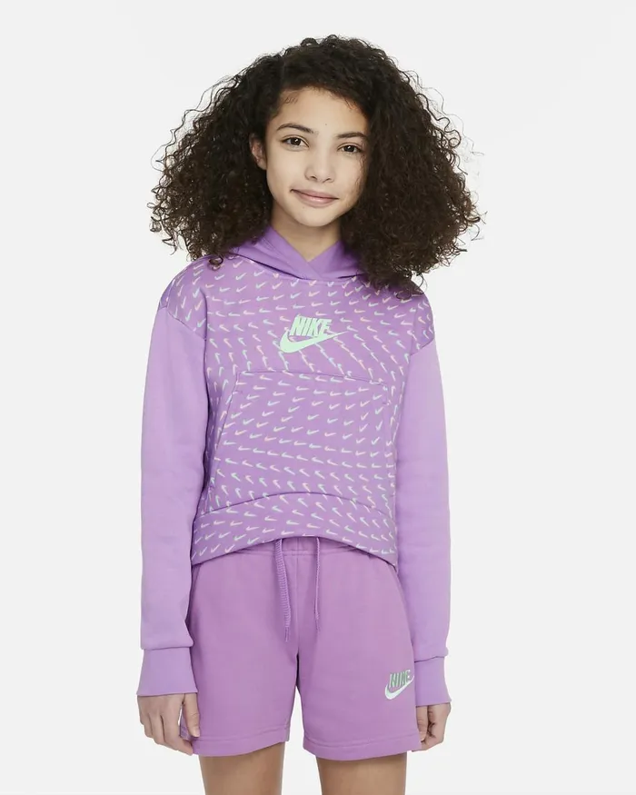 Kids Sportswear Violet Shockmint Foam Nike Hoodies And Sweatshirts