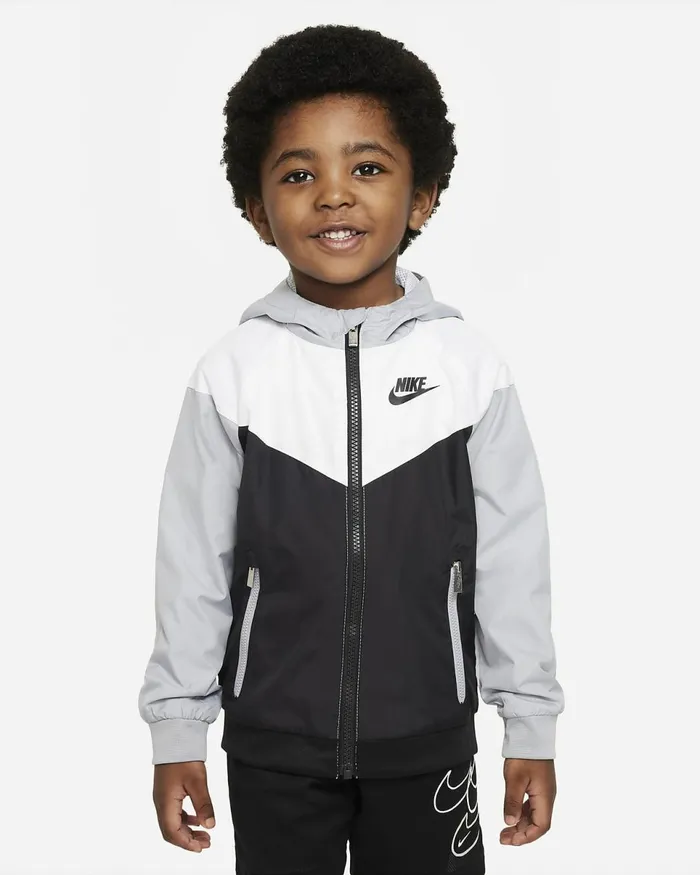 Kids Sportswear Windrunner Blackwhitegrey Nike Jackets