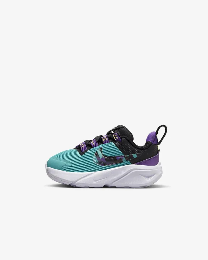 Kids Star Runner 4 Se Teal Nebulablackvoltpurple Cosmos Nike Running