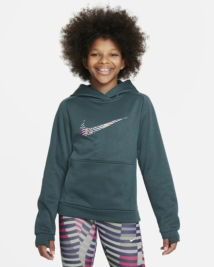 Kids ThermaFit Deep Jungle Nike Hoodies And Sweatshirts