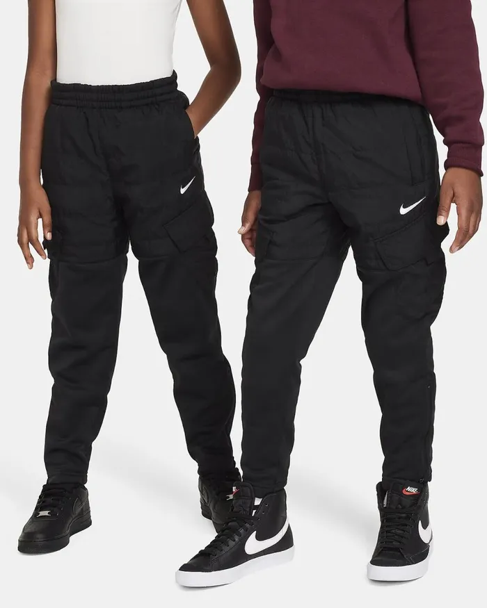 Kids ThermaFit Repel Outdoor Play Black Nike Trousers And Leggings