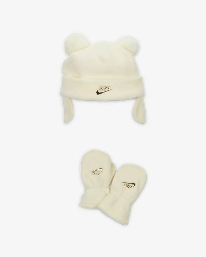 Kids TwoPomPom Peak Baby Trapper Set Coconut Milk Nike Baby and Toddler 03 Years Kids TwoPomPom Peak Baby Trapper Set Coconut Milk Nike Baby and Toddler 03 Years