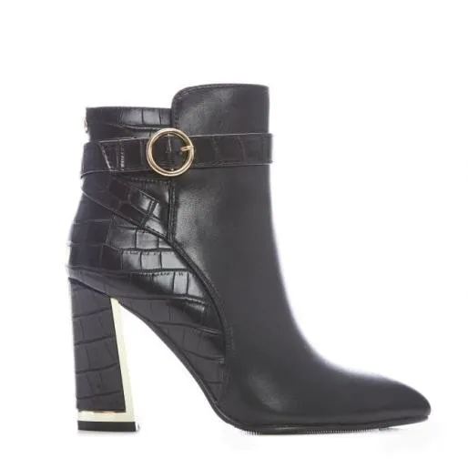 Kirsten Black Porvair Women Moda In Pelle Ankle Boots Kirsten Black Porvair Women Moda In Pelle Ankle Boots