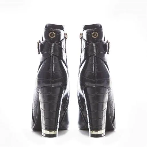Kirsten Black Porvair Women Moda In Pelle Ankle Boots Kirsten Black Porvair Women Moda In Pelle Ankle Boots