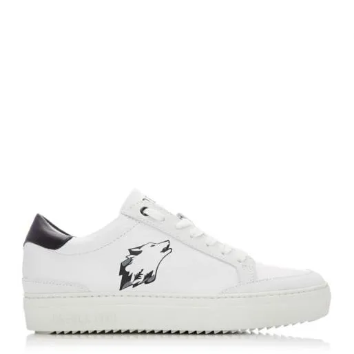 Lagos White 8211 Grey Leather Women Moda In Pelle Casual Trainers