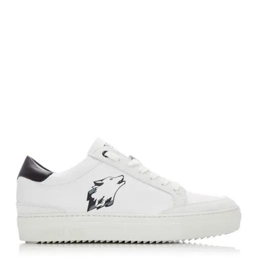 Lagos White 8211 Grey Leather Women Moda In Pelle Casual Trainers