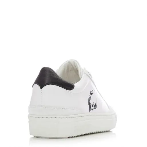 Lagos White 8211 Grey Leather Women Moda In Pelle Casual Trainers