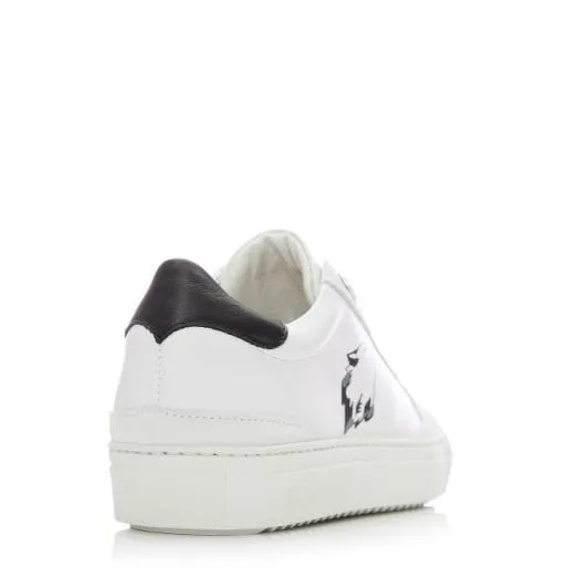 Lagos White 8211 Grey Leather Women Moda In Pelle Casual Trainers