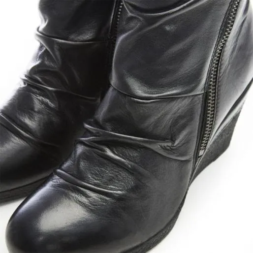 Lamilla Black Leather Women Moda In Pelle Black Boots Lamilla Black Leather Women Moda In Pelle Black Boots