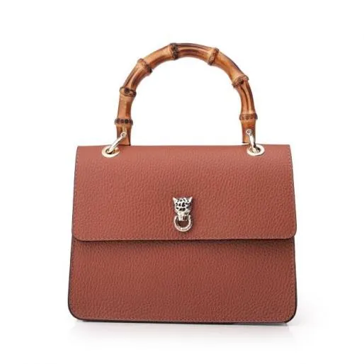 Larch Bag Tan Leather Women Moda In Pelle Shoulder Bags